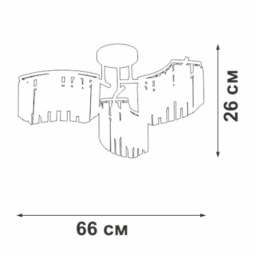 Потолочная люстра Vitaluce V5884-0/6PL