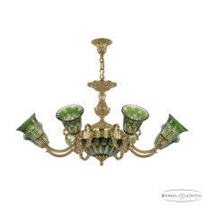Подвесная люстра Bohemia Ivele Crystal Verona 72213P/8/210 G P2 U Clear-Green/H-1I