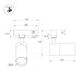 Трековый трехфазный светильник Arlight LGD-ARTEMIS-TRACK-4TR-R55-12W Warm2700 (WH, 8-80 deg, 230V, TRIAC) (IP20 Металл) 053474