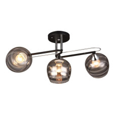 Люстра на штанге IMEX MD.1042-3-S BK+CH
