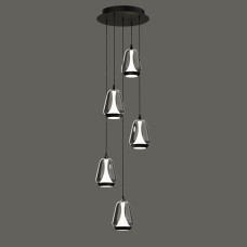 Каскадная люстра Delight Collection MD24001011-5A black/smoky