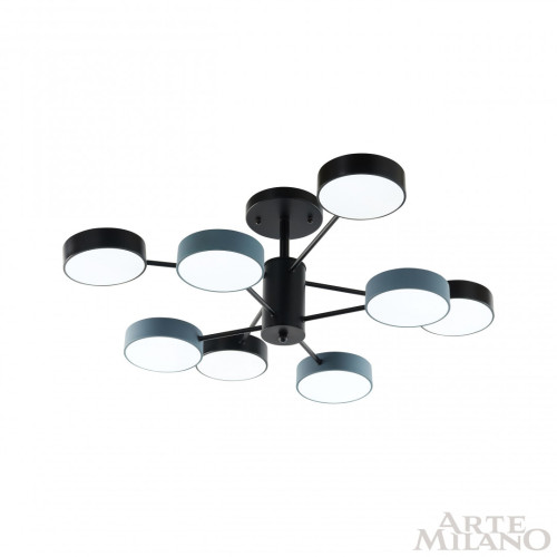 Люстра на штанге Arte Milano Ferrara 250906/8B Bk/Gr