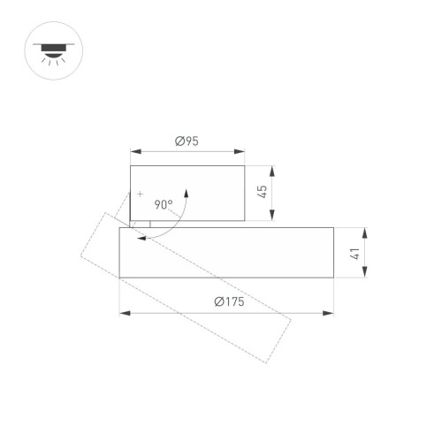 Накладной светильник Arlight 026452 Накладной светильник Arlight 026452