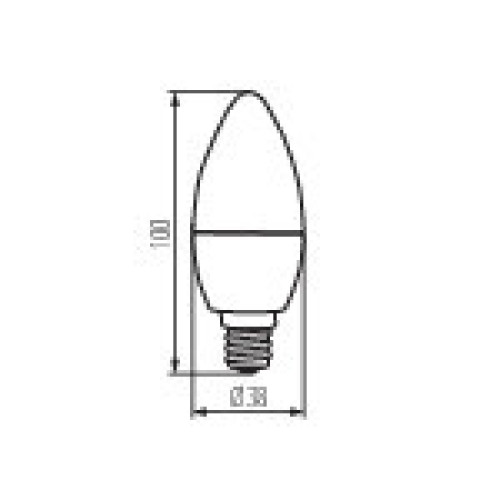 Лампа светодиодная Kanlux Dun E14 6W 3000К 23008