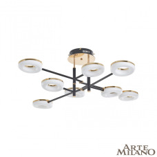 Потолочная светильник Arte Milano Ferrara 272999/8 BK/GD
