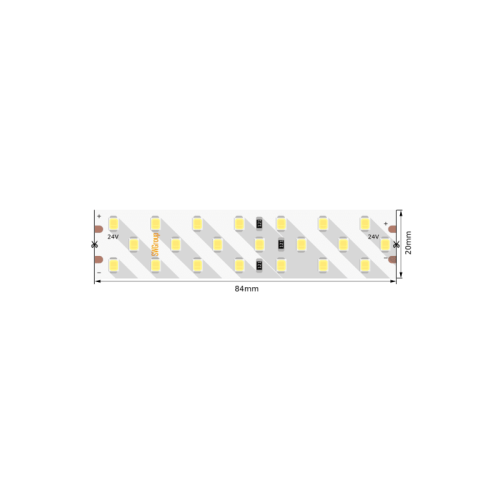 Светодиодная лента SWG SWG2P252-24-24-WW-20 005600
