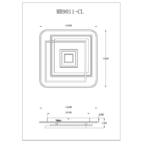 Потолочный светильник Myfar Galatea MR9011-CL