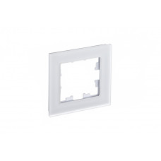 Рамка 1-ая Systeme Electric AtlasDesign Nature Матовое стекло белый ATN330101