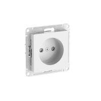 Розетка без заземления со шторками, 16А, быстрозажим. клем. Systeme Electric AtlasDesign Белый ATN000149S