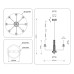Люстра на штанге Ambrella Light High Light Ceramo Modern LH53126
