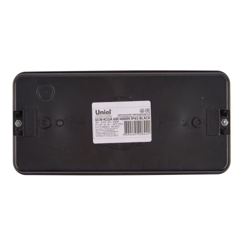 Светильник пылевлагозащищенный Uniel ULW-K25A 6W/4000K IP65 BLACK UL-00013351