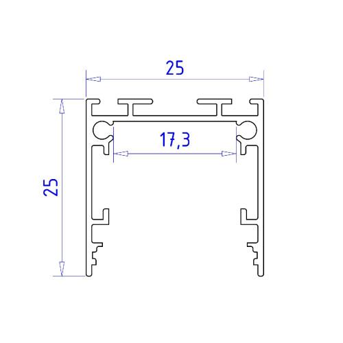 Алюминиевый профиль Ambrella Light Profile System GP2500WH