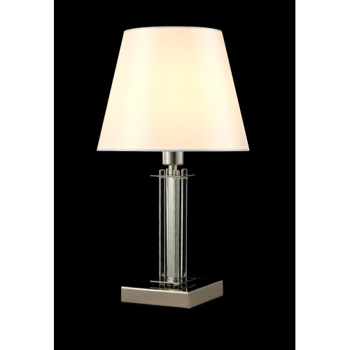 Настольная лампа Crystal Lux Nicolas NICOLAS LG1 NICKEL/WHITE