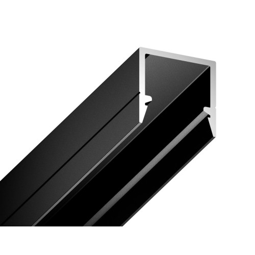 Алюминиевый профиль накладной 10*10 для светодиодной ленты до 8мм Ambrella Light Illumination GP1650BK