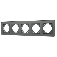 Рамка на 5 постов стеклянная Arlight FRM-OMALI-GS-5-GR 049706