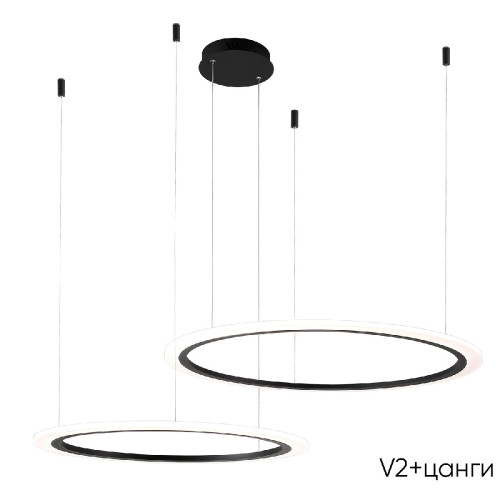 Подвесная люстра Crystal Lux MANZANA SP53W LED BLACK Подвесная люстра Crystal Lux MANZANA SP53W LED BLACK