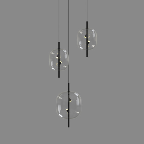Подвесной светильник Delight Collection 10018P/1 black/clear
