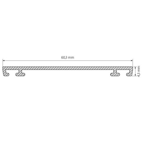 Профиль Arlight PHS-3X-BASE-H4.3-2000 ANOD 019869