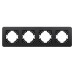 Рамка на 4 поста алюминиевая Arlight FRM-AKIRY-SFAL-4-BK 049744