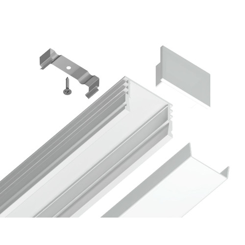 Алюминиевый накладной профиль Ambrella Light Alum Profile GP1750WH