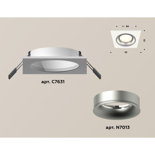 Встраиваемый светильник Ambrella Light Techno XC7631004 (C7631, N7013)