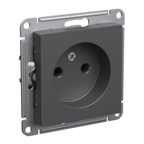 Розетка б/з без шторок, 16А, механизм Systeme Electric AtlasDesign Базальт ATN001441 Розетка б/з без шторок, 16А, механизм Systeme Electric AtlasDesign Базальт ATN001441