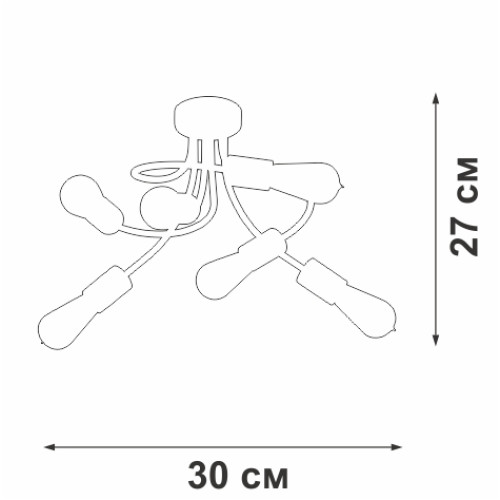 Потолочная люстра Vitaluce V3928-1/6PL