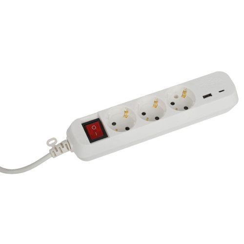 Удлинитель электрический Эра UB-3es-3m-USB Б0052898