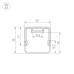 Профиль с экраном Arlight LINE-D-3030-2000 SQUARE BLACK+OPAL 055073