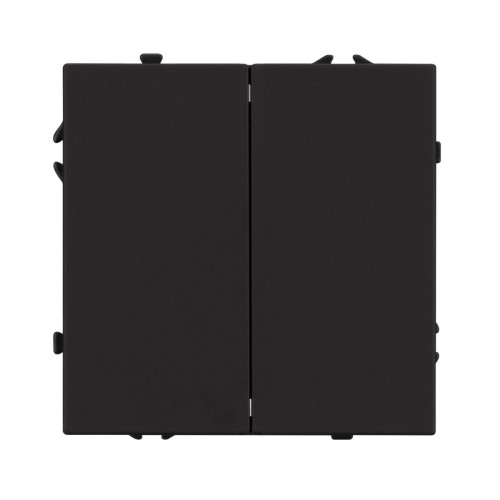 Механизм выключателя двухклавишный непроходной Arlight SWT-NOBE-MK02-SFPL-BK (230V, 10A) 054252