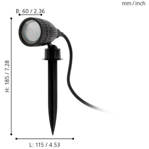 Ландшафтный светодиодный светильник Eglo Nema 1-C 98052