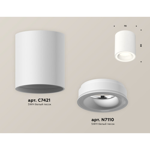 Потолочный светильник Ambrella Light Techno Spot XS7421020 (C7421, N7110)