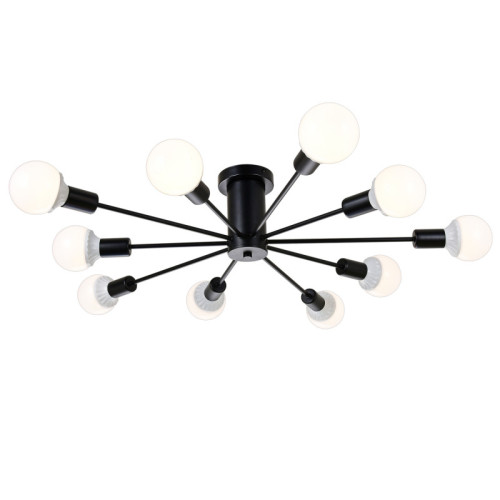 Люстра на штанге Natali Kovaltseva LOFT 79014/10С BLACK Люстра на штанге Natali Kovaltseva LOFT 79014/10С BLACK