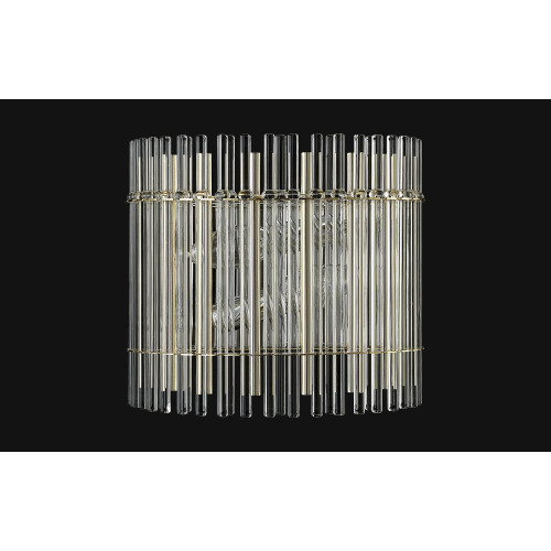 Настенный светильник Crystal Lux AURELIO AP2 GOLD+CHROME/TRANSPARENT