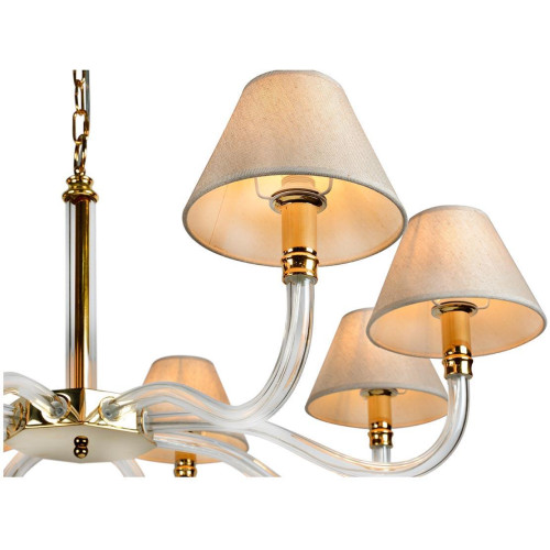 Подвесная люстра iLamp Amber YT2043-8 GD+Cear