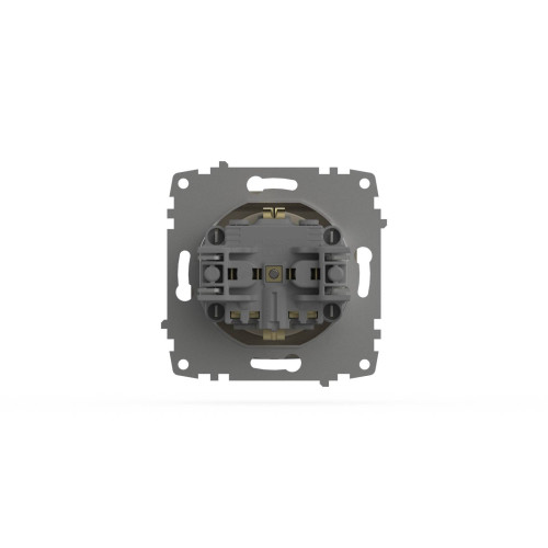 Розетка с крышкой и заземлением ELBI Zena Vega 609-010300-218