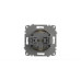 Розетка с крышкой и заземлением ELBI Zena Vega 609-010300-218