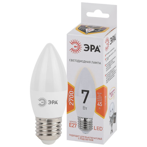 Лампа светодиодная Эра E27 7W 2700K LED B35-7W-827-E27 Б0028479