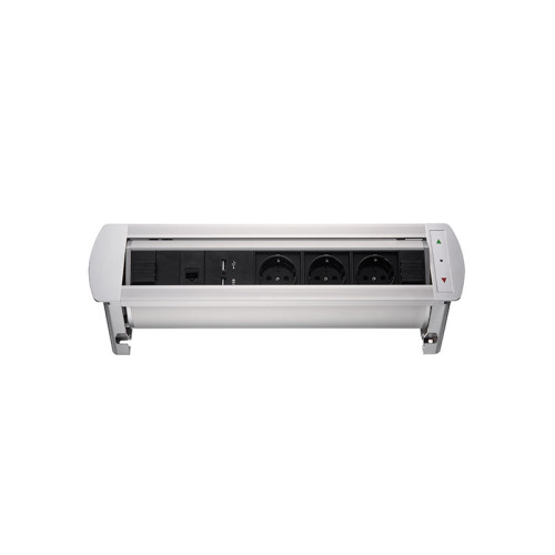 Блок розеток МХ-107 (3 секции, 2 USB и RJ-45) Mebax 00-00001185