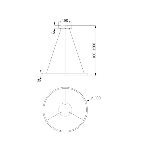 Подвесной светильник Maytoni Rim MOD058PL-L32W4K