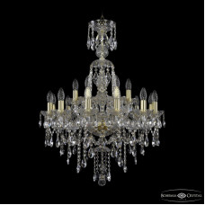 Подвесная люстра Bohemia Ivele Crystal 1415/12+6/220/XL-86 G