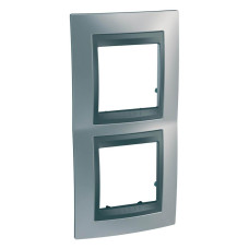 Рамка 2-постовая вертикальная Schneider Electric Unica Top MGU66.004V.238
