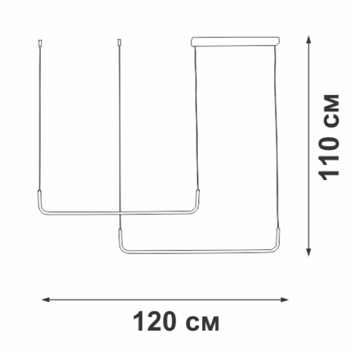 Подвесной светильник Vitaluce V2530-1/2S Подвесной светильник Vitaluce V2530-1/2S