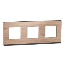 Рамка 3-постовая Schneider Electric Unica New NU600684