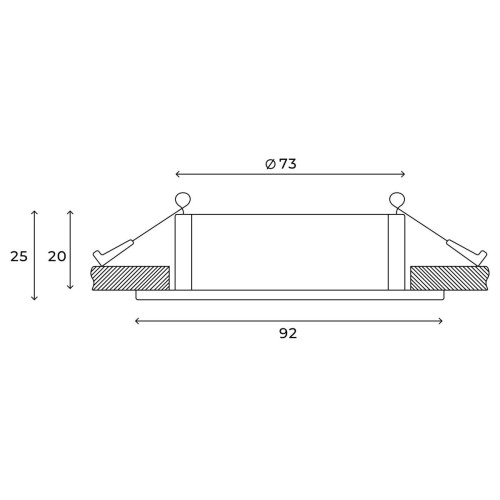 Встраиваемый светильник Hesby Lighting Breeze HSBL_0176
