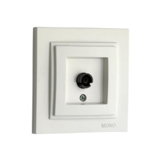 Розетка TV концевая с экраном Mono Electric Despina жемчуг 102-252505-138