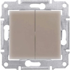 Переключатель двухклавишный Schneider Electric Sedna 10A 250V SDN0600168