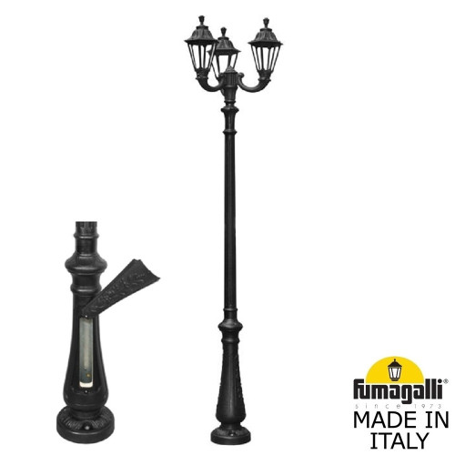 Садово-парковый светильник Fumagalli NEBO OFIR/RUT 3L E26.202.R30.AYE27 Садово-парковый светильник Fumagalli NEBO OFIR/RUT 3L E26.202.R30.AYE27