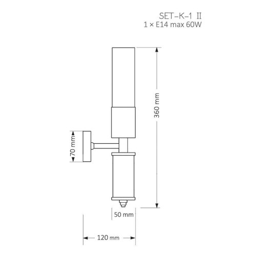 Бра Kutek Mood Seti SET-K-1-(ZM)-II
