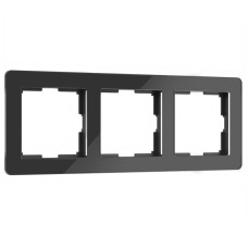 Рамка на 3 поста Werkel Acrylic черный 4690389184888 W0032708